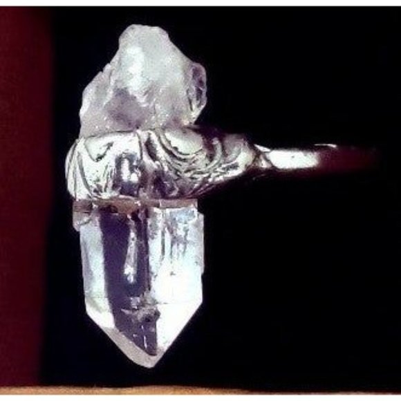 Quartz crystal Ring handmade size 10 - Picture 5 of 12